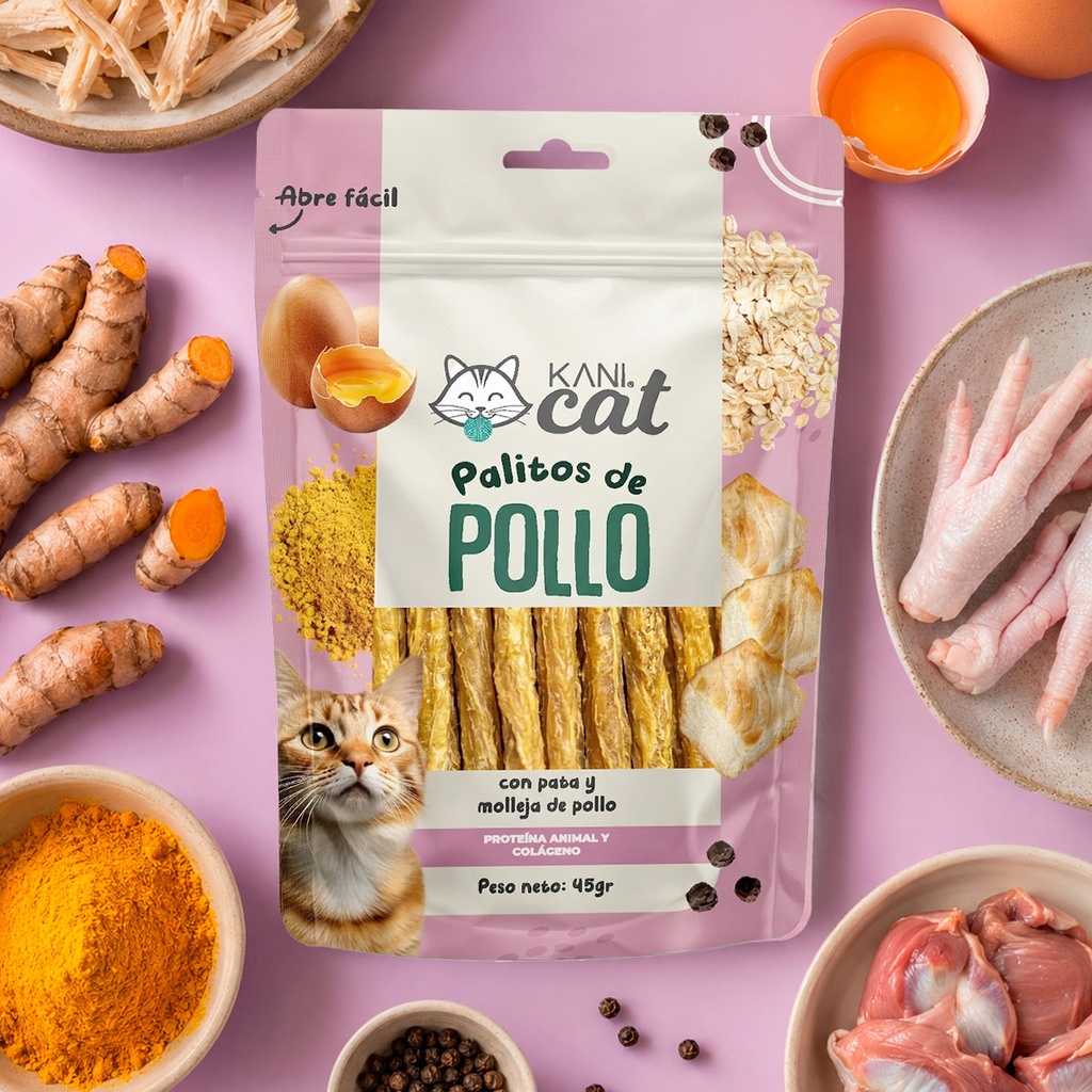 Palitos  KANI Cat de Pollo 