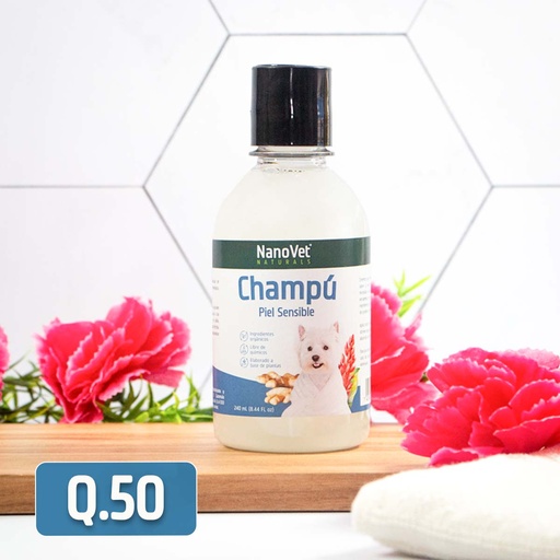 Champú Piel Sensible NanoVet Natural